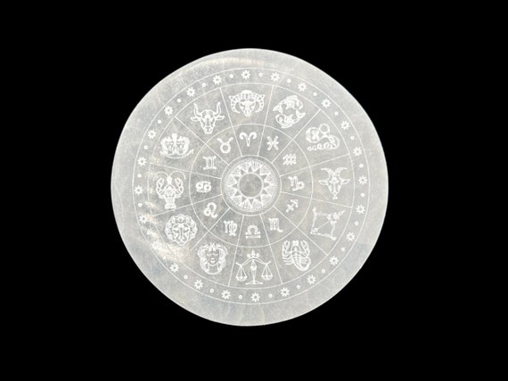 Zodiac Selenite Crystal Charging Cleaning Tiles Zodiac Selenite Crystal Charging Cleaning Tiles
