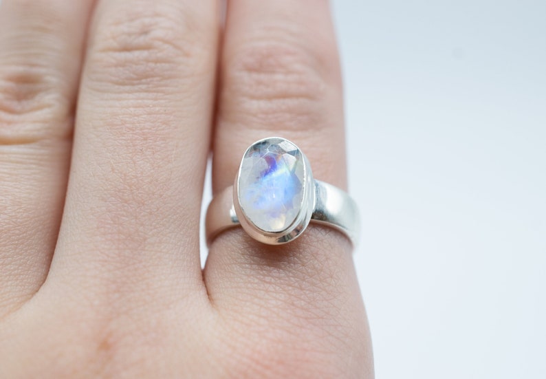 Moonstone Ring Moonstone Jewelry Sterling Silver Village Silversmith
