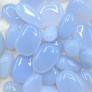 Chalcedony Tumbled Stone // Chalcedony Crystal // Metaphysical Stone // Tumbled Stones // Chalcedony Tumbled Stone // Village Silversmith