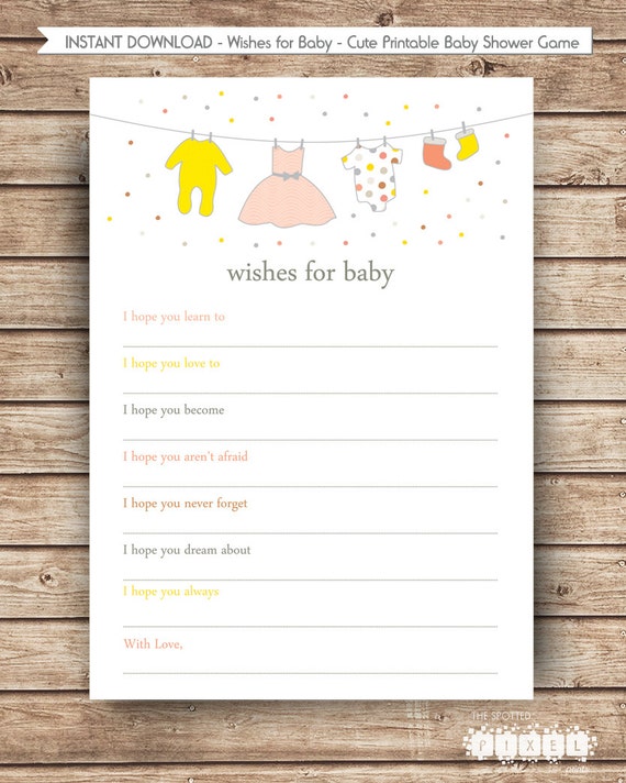 Items similar to INSTANT DOWNLOAD Printable Baby Advice Cards Baby