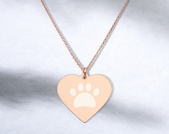 Paw Print Necklace, Dog Lover Gift, Gift for Dog Mom, Pet Sitter Gift