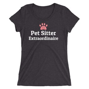 Dog Walker Gift, Dog Walking, Pet Sitter Gift, Dog Sitter Gift, Pet Sitter Shirt, Gift for Pet Sitter, Pet Sitter Solid Dark Grey Trib