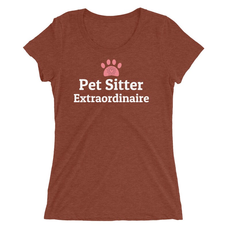 Dog Walker Gift, Dog Walking, Pet Sitter Gift, Dog Sitter Gift, Pet Sitter Shirt, Gift for Pet Sitter, Pet Sitter Clay Triblend