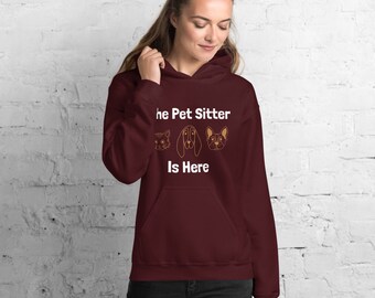 Sudadera con capucha acogedora para cuidador de mascotas: regalo para paseador de perros
