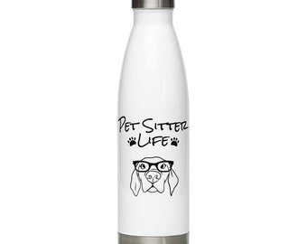 Water Bottle for Pet Sitter, Dog Walker Gift, Dog Walking Water Bottle, Pet Sitter Gift, Gift for Pet Sitter, Pet Sitter