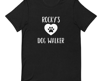 Personalisiertes Hunde Walker Shirt: Individuelles Pet Sitter Geschenk