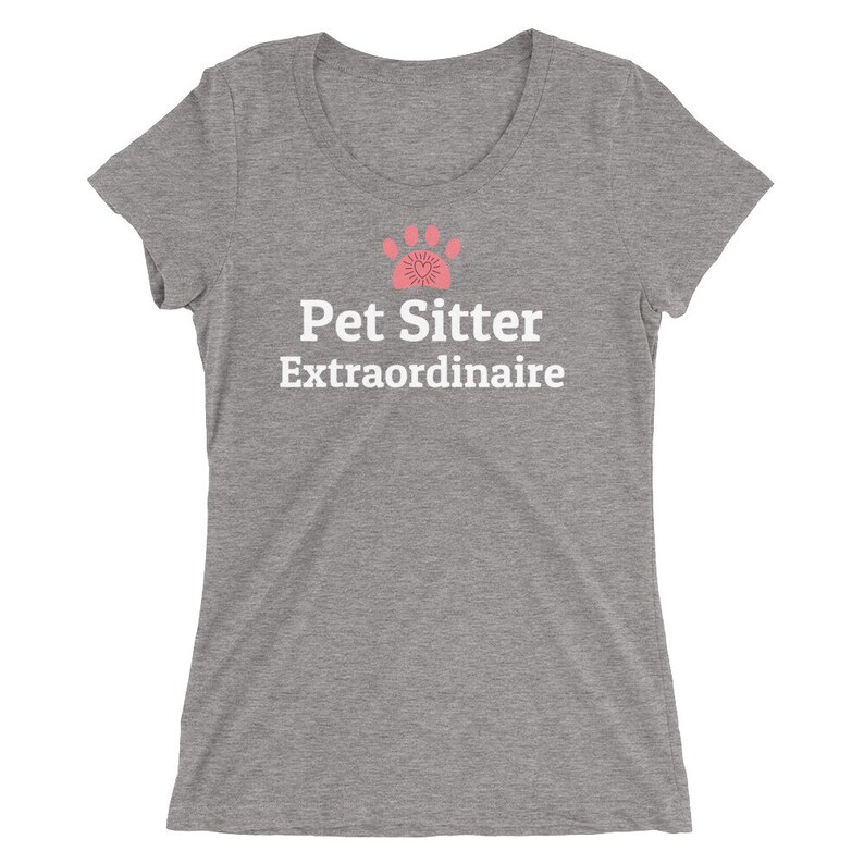 Dog Walker Gift, Dog Walking, Pet Sitter Gift, Dog Sitter Gift, Pet Sitter Shirt, Gift for Pet Sitter, Pet Sitter Grey Triblend