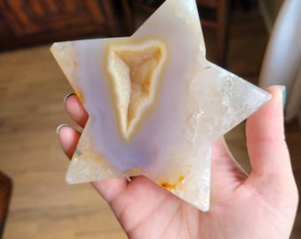 Gorgeous Agate Drusy Geode Star