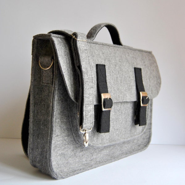 Verkoop!! 13 laptop tas Vilt aktetas MacBook tas voelde met kleur sluiting en grip, Vilt laptoptas 13 inch