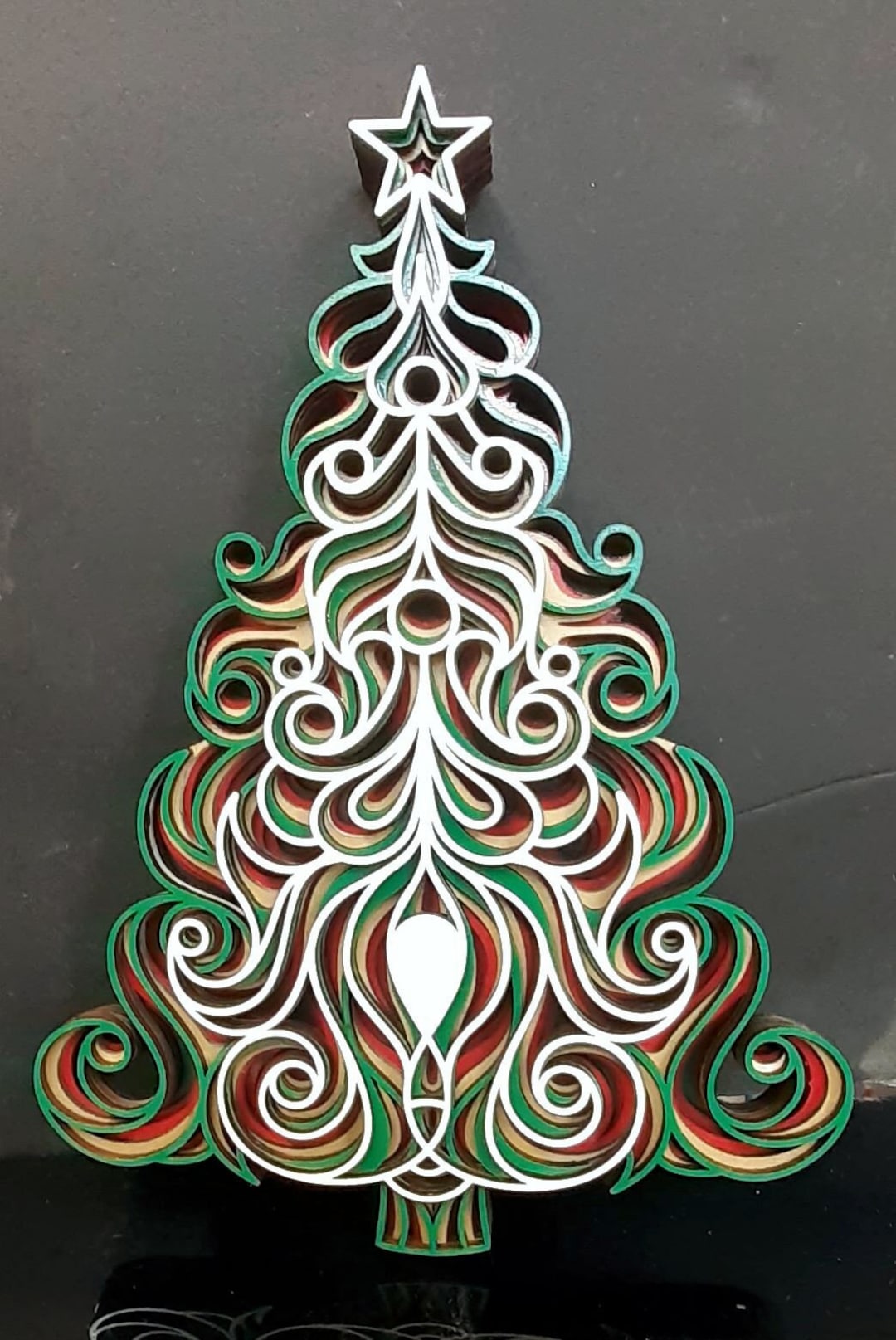 Decorative Wooden Christmas Tree Wall Art Etsy