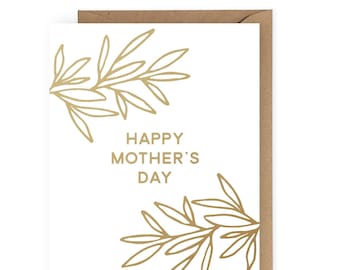 Happy Mother's Day Foil Greeting Card, Card for Mom