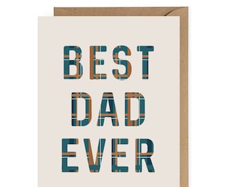 Best Dad Ever Greeting Card, Card for Father's Day