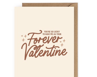 Forever Valentine Greeting Card, Valentine's Day Card for Husband or Wife