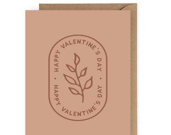 Happy Valentine's Day, Floral Valentine's Card for Wife or Girlfriend