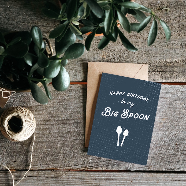 Funny Birthday Card Boyfriend, Fiance Birthday Card, Funny Birthday Card Husband, Boyfriend Birthday, Big Spoon Card, Gift for Boyfriend image 4