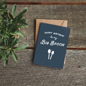 Funny Birthday Card Boyfriend, Fiance Birthday Card, Funny Birthday Card Husband, Boyfriend Birthday, Big Spoon Card, Gift for Boyfriend image 7