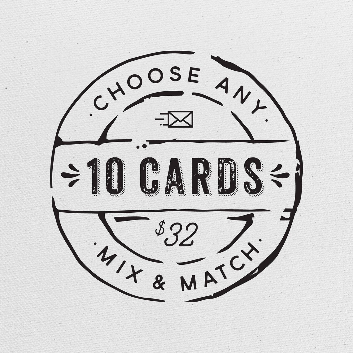 Choose Any 10 Greeting Cards Bulk Cards Wedding Card Funny Etsy