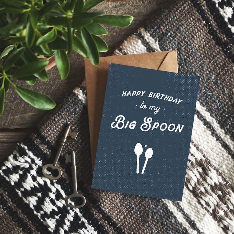 Funny Birthday Card Boyfriend, Fiance Birthday Card, Funny Birthday Card Husband, Boyfriend Birthday, Big Spoon Card, Gift for Boyfriend image 6