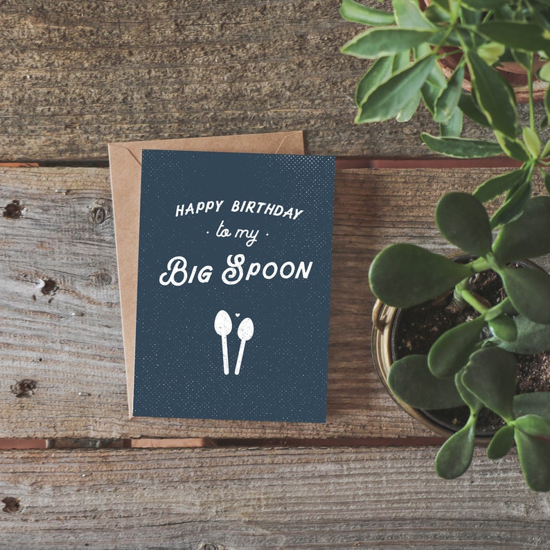 Funny Birthday Card Boyfriend, Fiance Birthday Card, Funny Birthday Card Husband, Boyfriend Birthday, Big Spoon Card, Gift for Boyfriend image 5