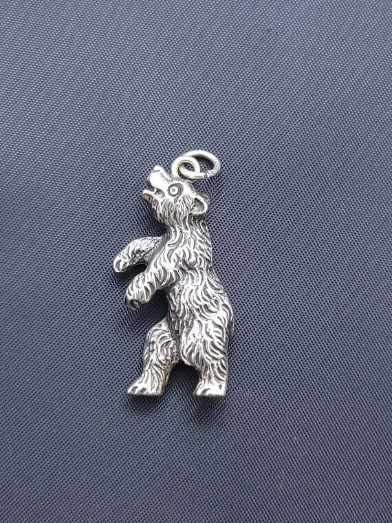 Vintage 835 Silver Bear Charm