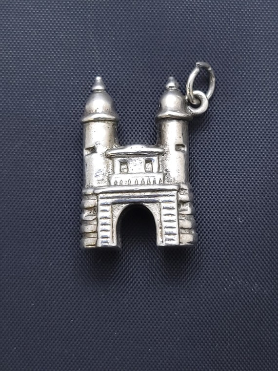 Vintage 835 Silver Castle Charm