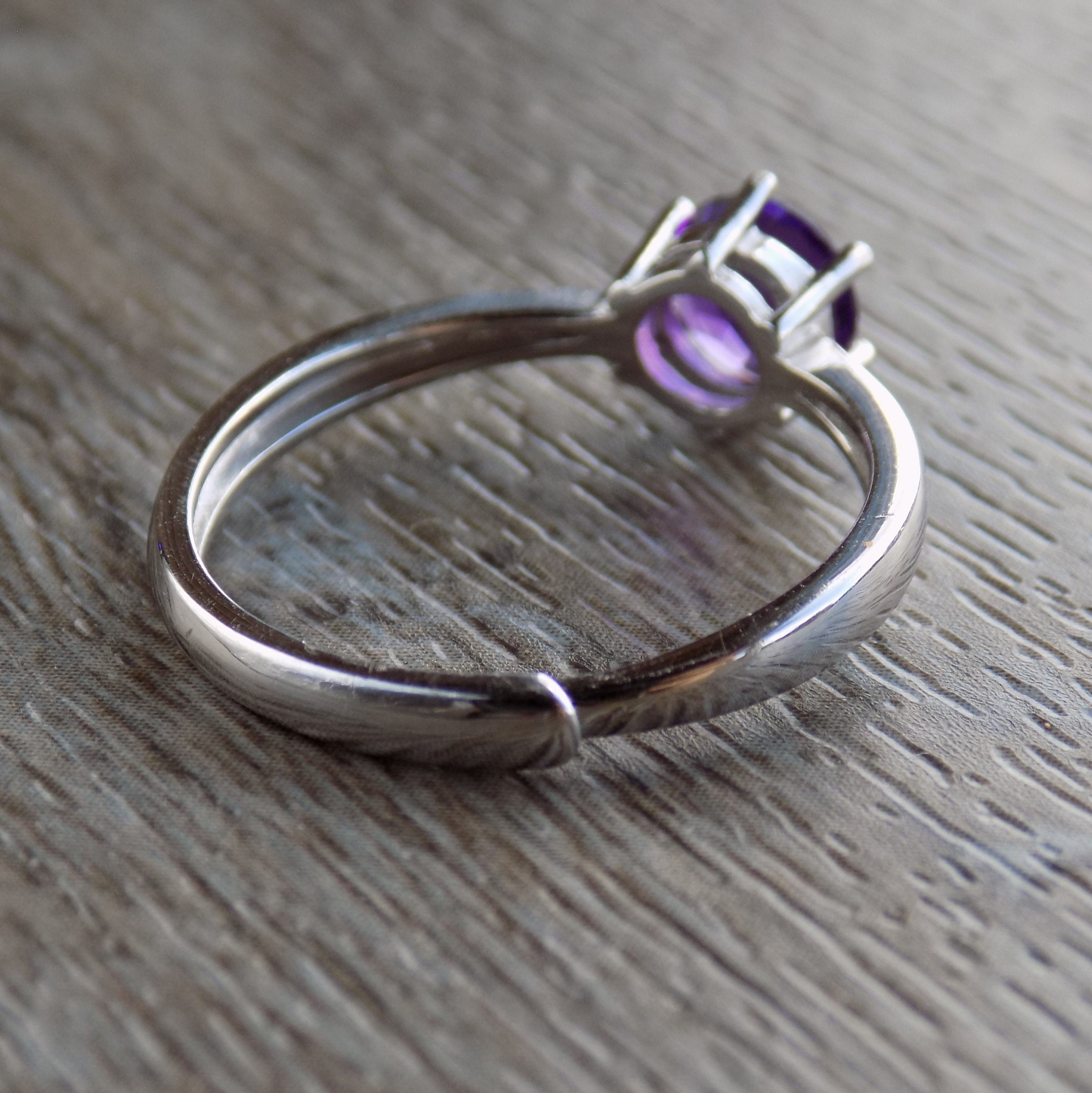 February Rings Amethyst Ring Sterling Silver February Birthstone Ring - Etsy