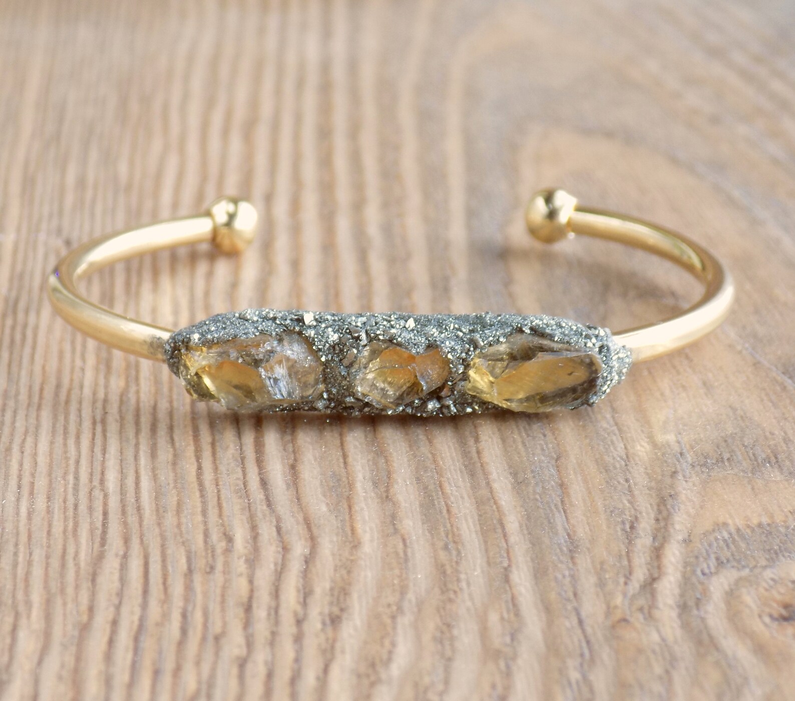 Raw citrine bracelet Clearance