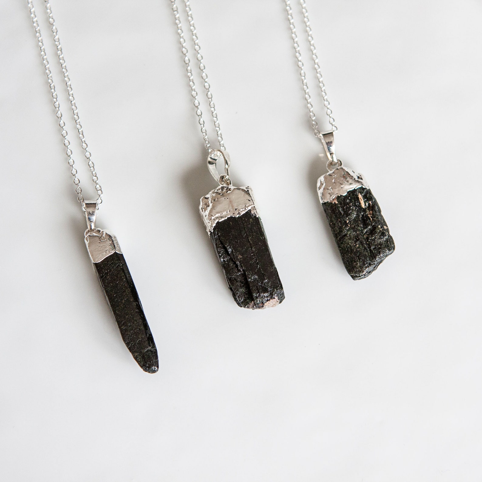 Rough Gemstone Pendant Mens Stone Necklace Gifts for Him Etsy