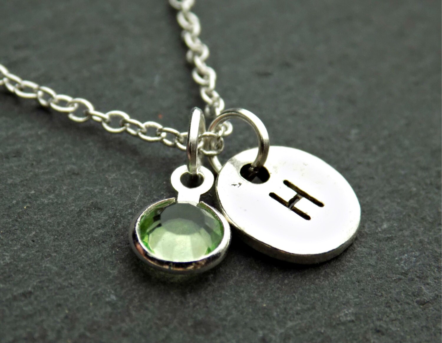 August Birthstone Necklace Mother of the Bride Gift Green - Etsy UK