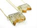 Birthday Presents For Women, Citrine Jewellery, November Birthstone Necklace, Square Gemstone Pendant Orange Crystal Student Gift Rockhound 
