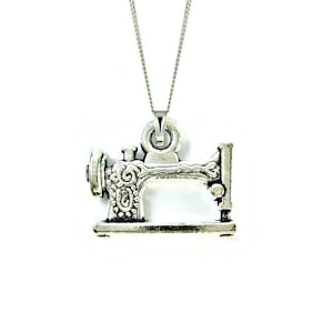 Gift For Mom, Vintage Sewing Machine Necklace, Gift For Grandmother, Mum Jewellery, Gift For Auntie, Sewing Gift, Crafters Gift, Nana Gift image 1