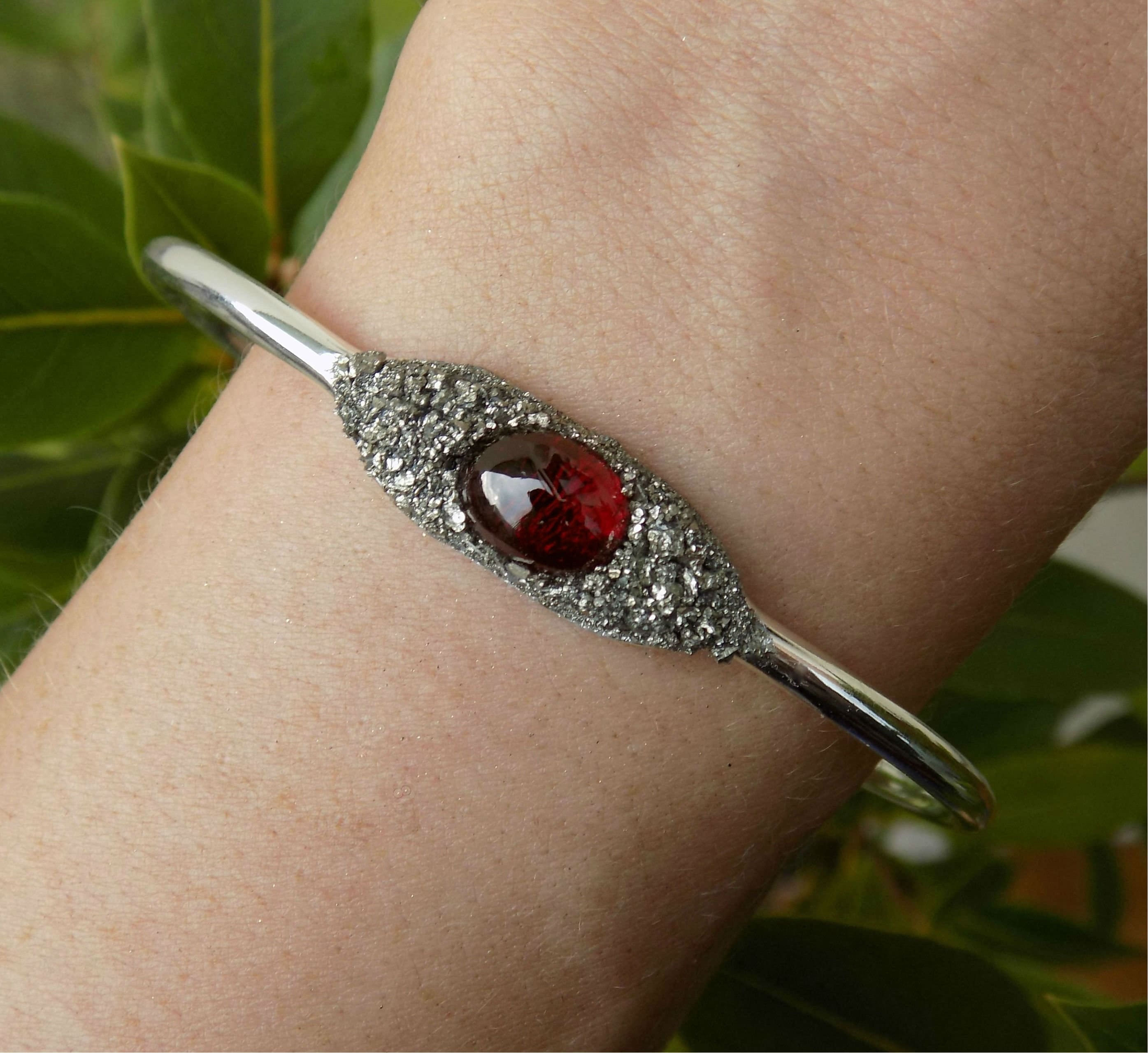 Garnet bangles deals
