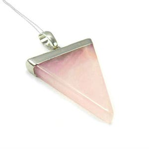 Rose Quartz Necklace, Pink Necklace, Raw Stone Necklace, Gift For Women, Rose Quartz Jewelry, Semi Precious Stone Jewelry, Romantic Gifts