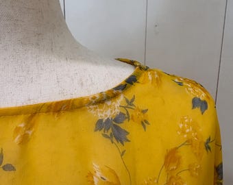 Floral Chiffon Poncho Scarf | Convertible Travel Wrap Accessory | Assorted Colors