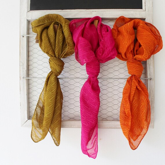 square chiffon scarf