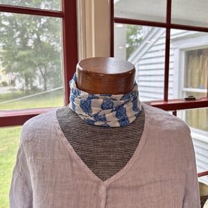 Blue Turquoise Chiffon Scarf: Neckerchief, Headband, Purse Accessory