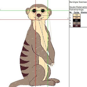 digital download, stick file large meerkat image 7