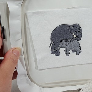 digital Download, Stick-Datei Elefant Mutter mit Kind, Bild 10