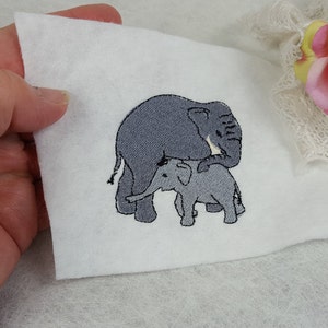 digital Download, Stick-Datei Elefant Mutter mit Kind, Bild 2