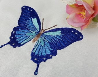 digital download, embroidery file butterfly, in two sizes,