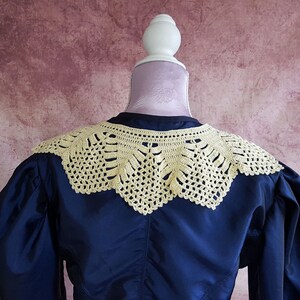 Crochet collar in light yellow Vintage Fashion Fashion 18Jh image 9