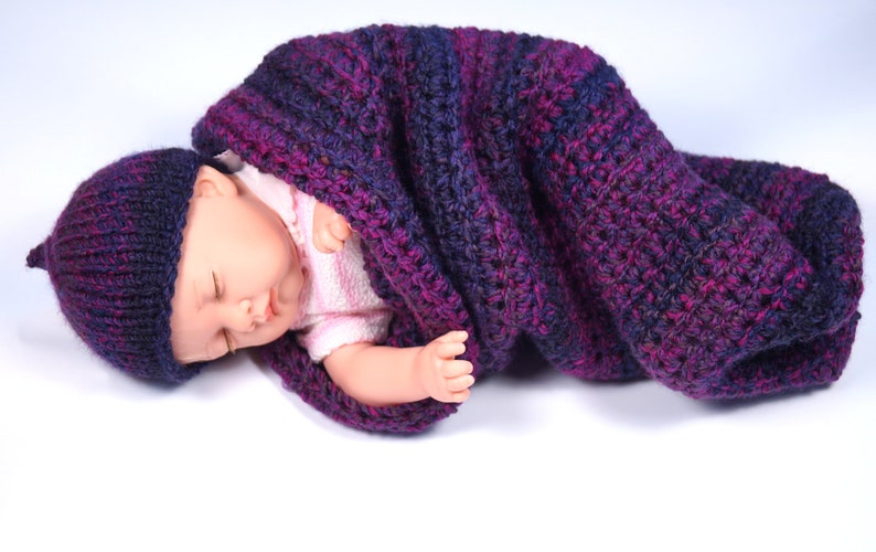 Baby Cocoon for photography outfit wine-red Pucksack as a baby gift,