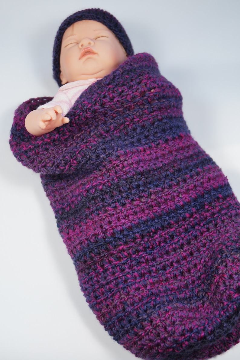 Baby Cocoon for photography outfit wine-red Pucksack as a baby gift,