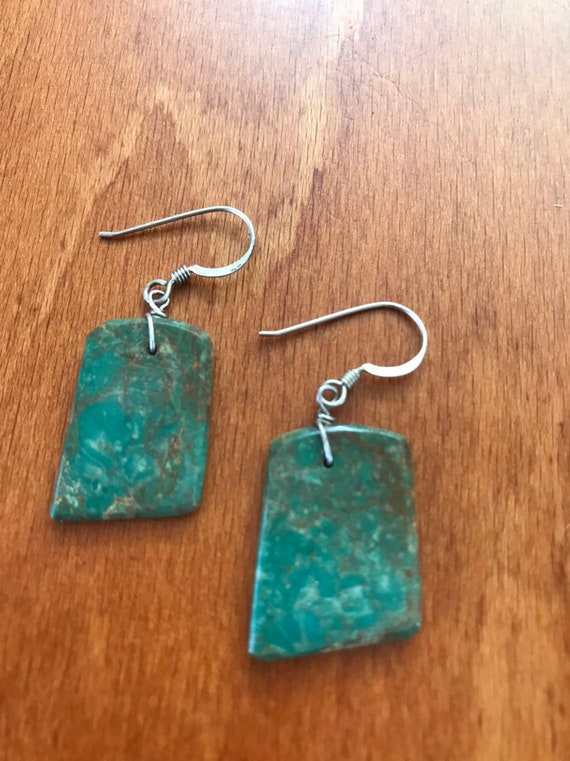 Vintage Native American Turquoise Earrings - image 1