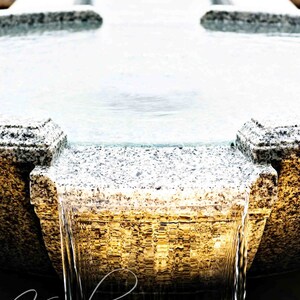 Flowing Fountain, vertical - San Antonio, TX LDS Temple - Digital Photography download