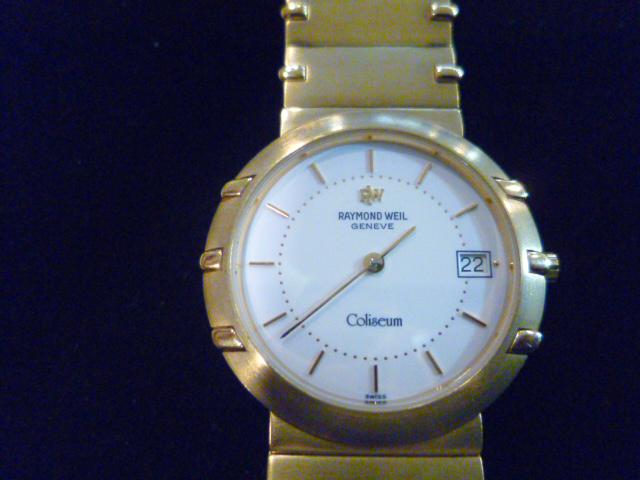 Raymond Weil Geneve Coliseum Watch, 18k Gold Electroplated - Etsy