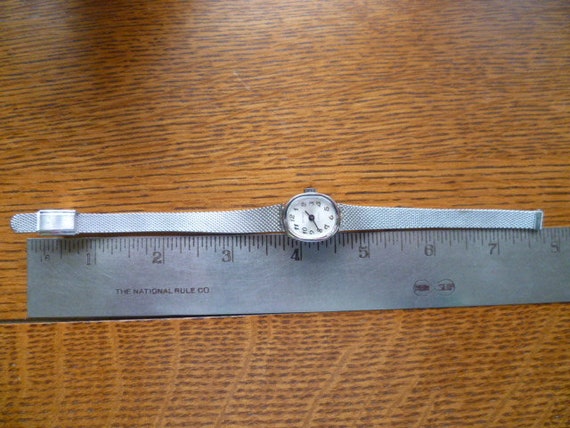 silver benrus watch, cocktail watch, swiss watch - image 6