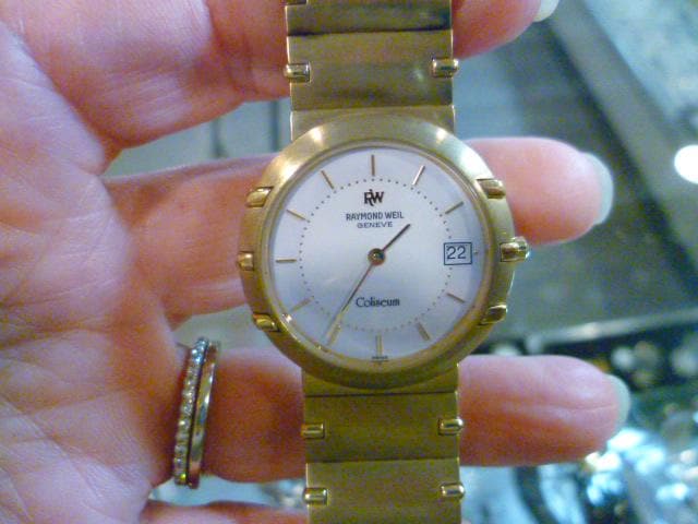 Raymond Weil Geneve Coliseum Watch, 18k Gold Electroplated - Etsy