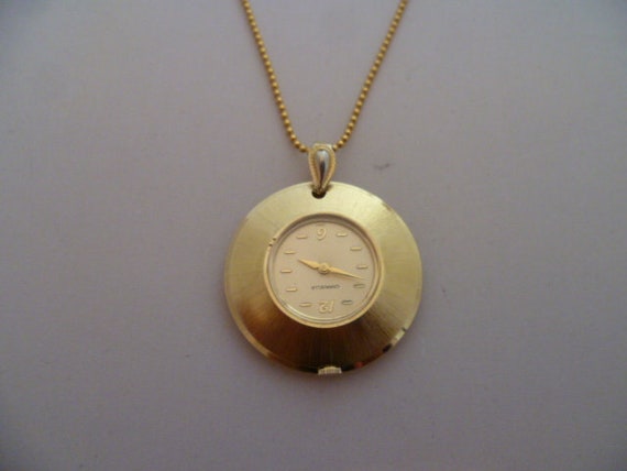 Caravelle by Bulova Pendant Watch, Gold Tone Caravelle  display picture 1
