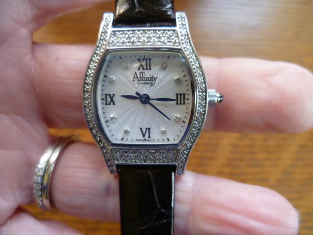 Affinity Diamond and Sterling Silver Ladies Watch - Etsy display picture 1